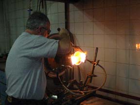 James doing lathe work